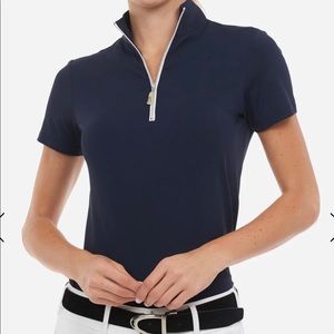 Tailored Sportsman Navy Sun Shirt